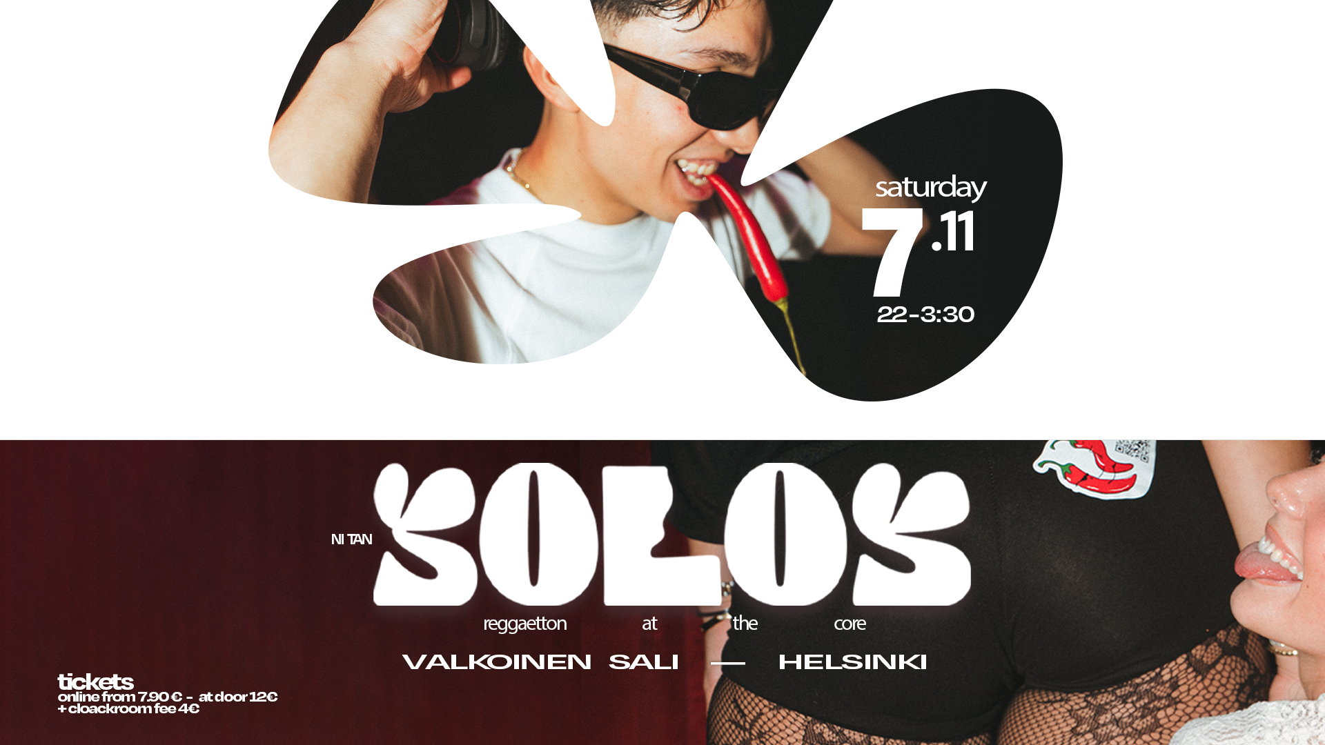 SOLOS VOL. 3 promotional artwork — 7 November at Valkoinen Sali, Helsinki